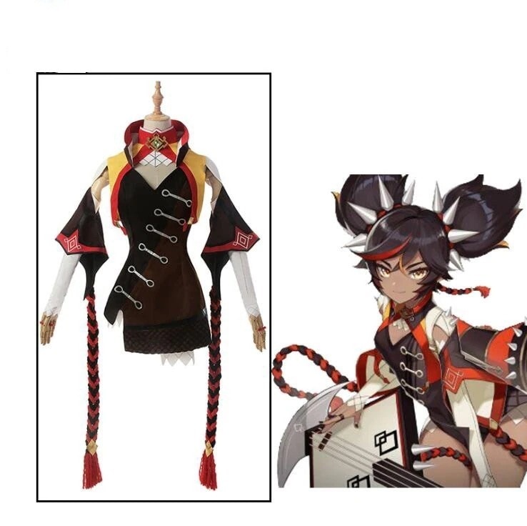 原神シンエン 辛炎 コスプレシンエン コスプレ 衣装 ワンピース