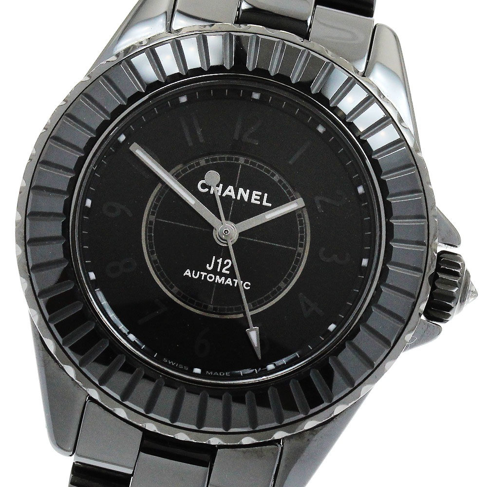 シャネル CHANEL H6784 J12 キャリバー12.2 エディション1 黒セラミック 33MM 世界限定555本 自動巻き レディース 良品 保証書付き_902366【中古】