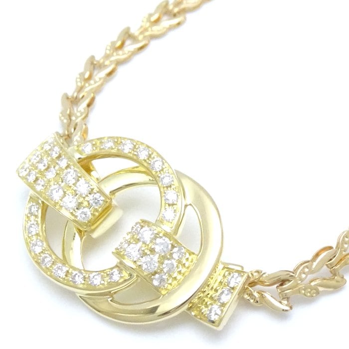 ダイヤモンド ネックレス ダイヤモンド0.34ct K18YG イエローゴールド/292859【中古】