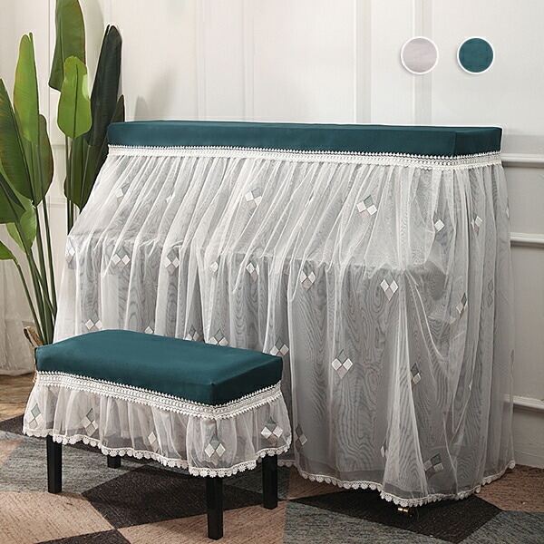 【赤字販売*速達】ピアノカバー 防塵カバーアップライト ピアノカバー フルカバー カバーリング ピアノカバーセット 保護カバー 椅子カバー 薄手 通気性 乾燥 防塵 北欧 ヨーロッパ おしゃれ 高級感