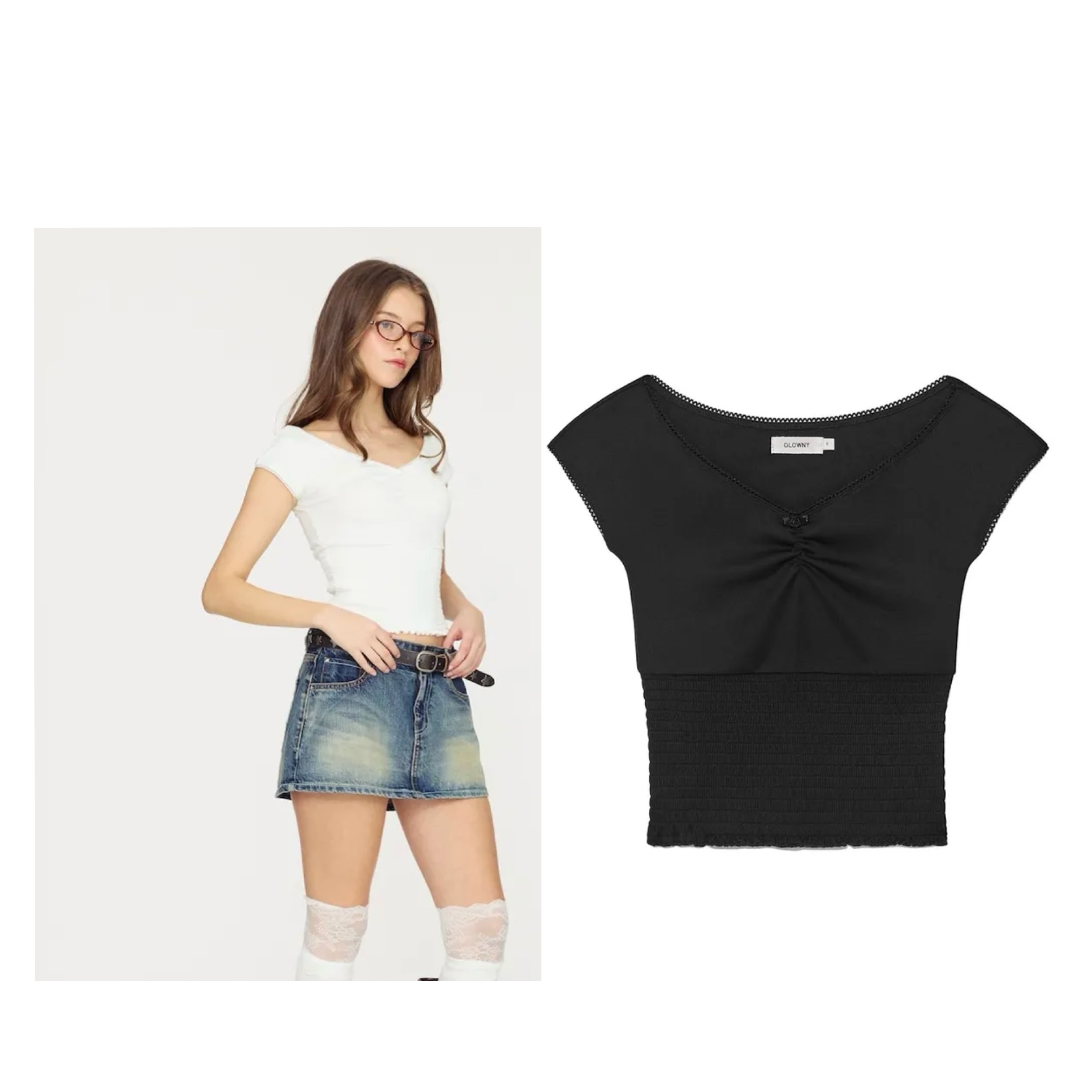 PEEKABOO SMOKE TEE (6 Colors)