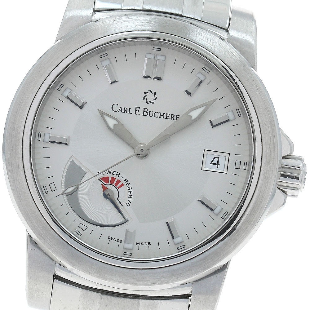 カール F.ブヘラ CARL F.BUCHERER 10616.08A パトラビ パワーリザーブ デイト 自動巻き メンズ 良品 _871532【中古】