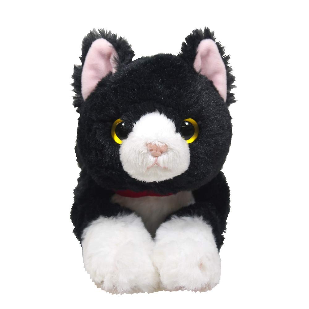 サンレモン ひざ ねこ ハチワレ S 13×36×15cm ぬいぐるみ アニマル P-6242