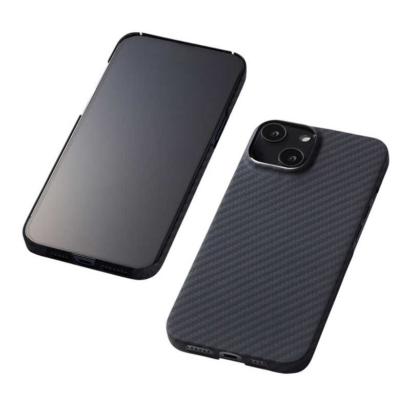 DEFF　iPhone 14 6.1インチ用 アラミド繊維ケース Ultra Slim & Light Case DURO マットブラック　DCSIPD22MKVMBK