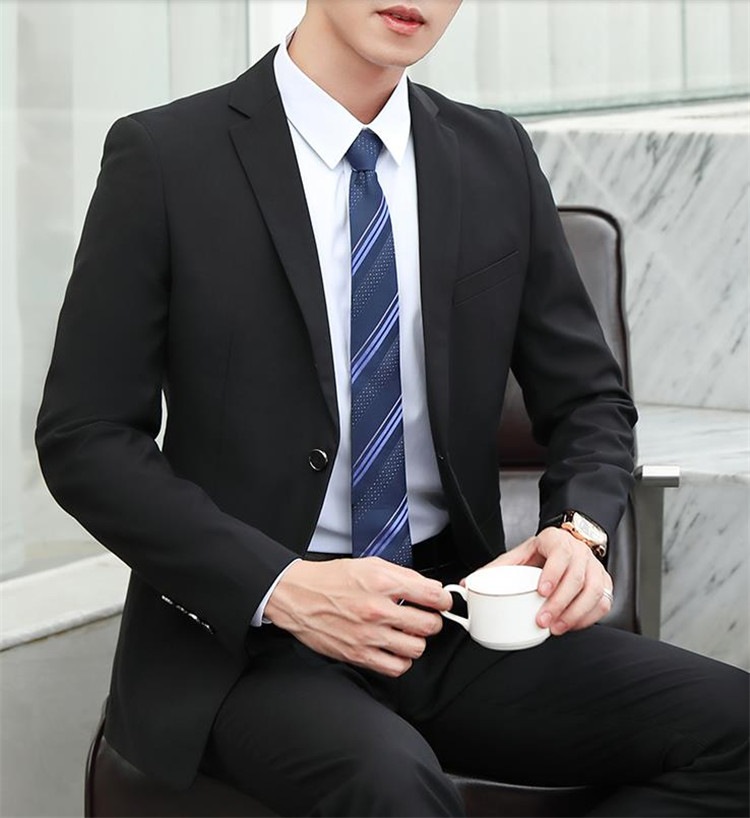 宴会場 結婚式 スーツ 男性 コート ユース 職業 韓国版 スリム ビジネス カジュ