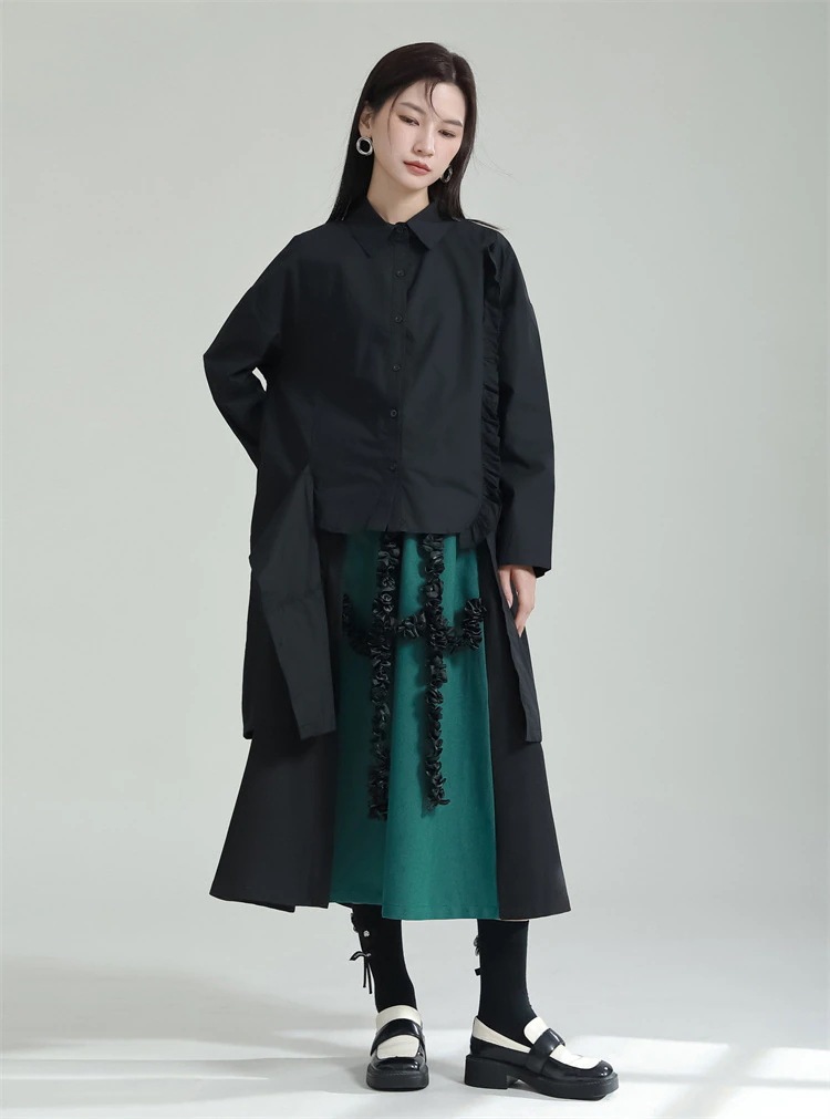 早い者勝ち 2023春 スリム カジュアル Aライン ストリート 肌にやさしい ロングスカート エレガント