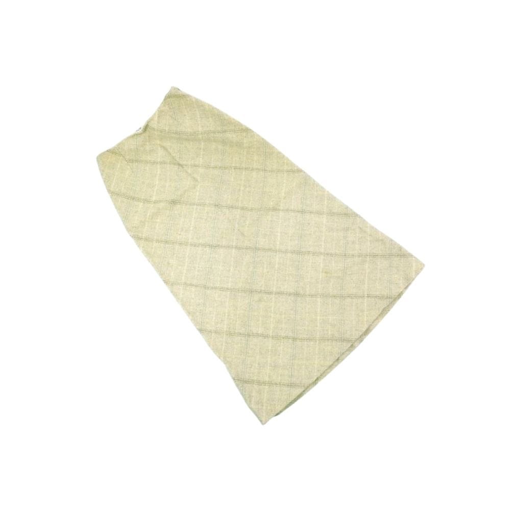 スカート タータンチェック ベージュ レディース 中古