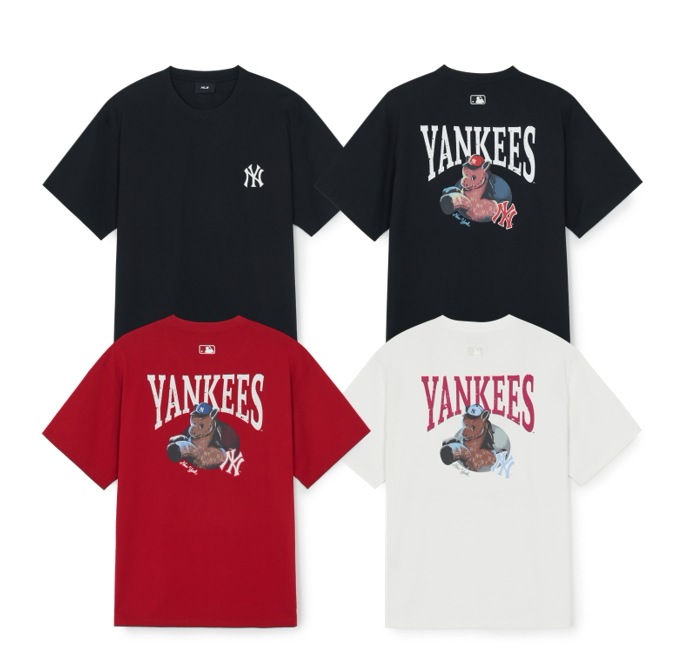 New Years Horse Back Graphic T-shirt 3ATSQ0161-50IVS,3ATSQ0161-50RDD,3ATSQ0161-50BKS