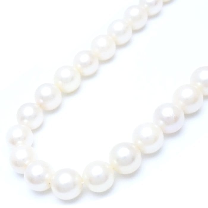 パール ネックレス あこや真珠7.5～8ミリ 43cm シルバー/75840【中古】