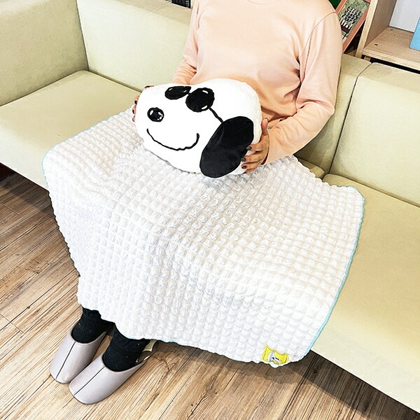 スヌーピー ジョー・クール クッションinブランケット ホワイト 寝具 SNOOPY 西川_1269-455684