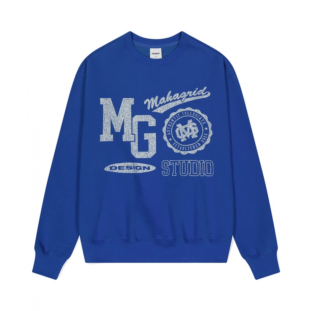 マハグリッドバーシティロゴスウェットシャツブルー (MG2DFMM454A) 5,494円