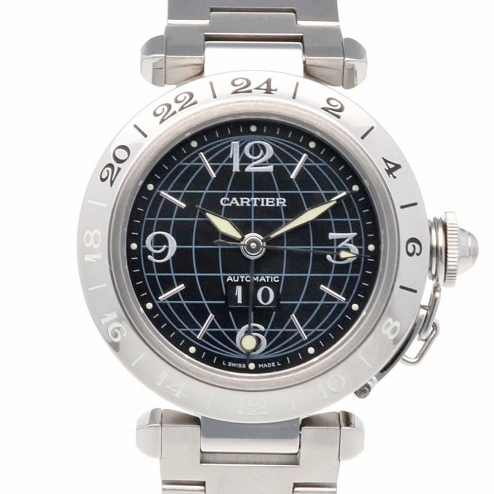 カルティエ パシャＣ メリディアン 腕時計 ステンレススチール 2550 自動巻き 1年保証 CARTIER 中古