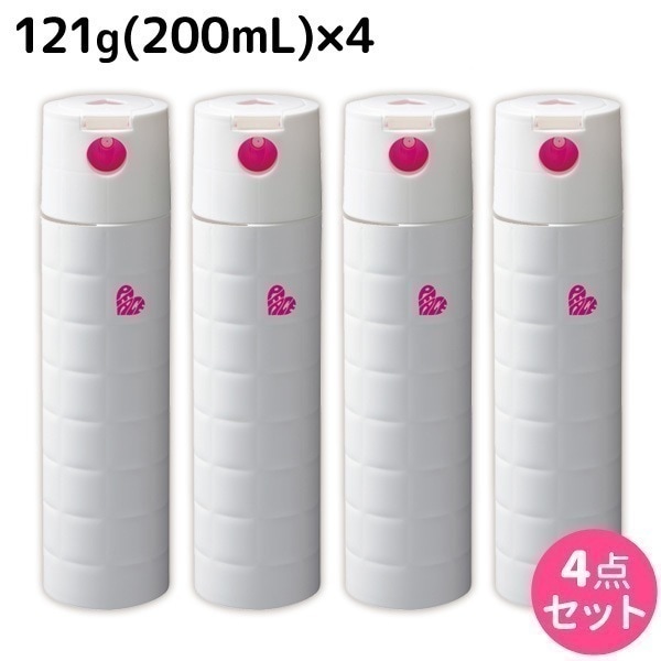 ピース グロススプレー ホワイト 121g (200mL) 4個 セット