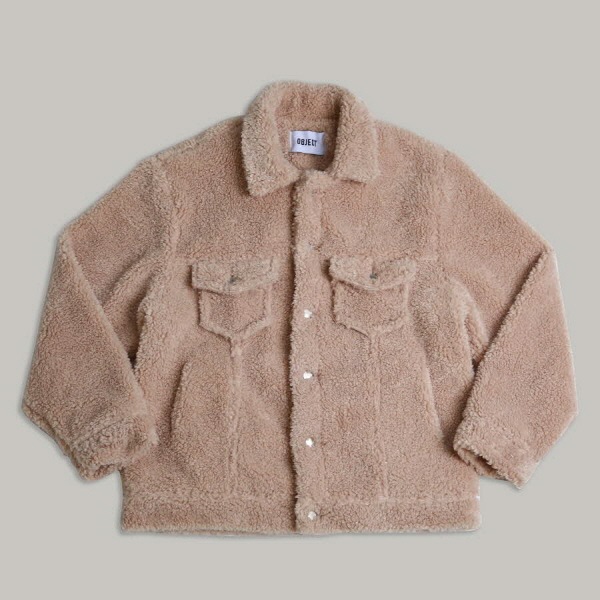 SHERPA TRUCKER JACKET (BEIGE)