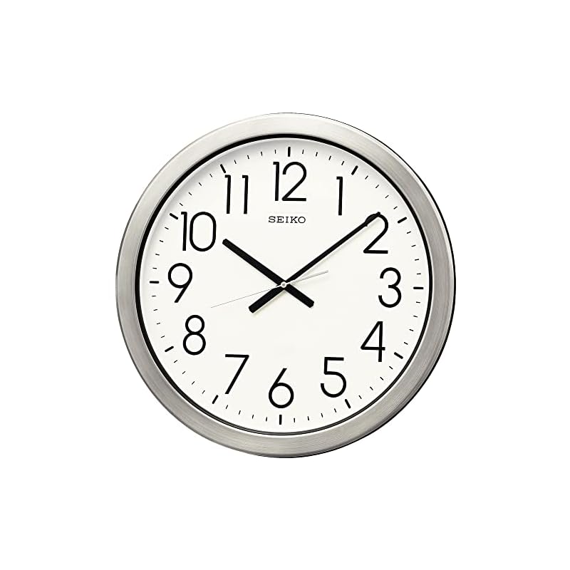 【3日以内発送】セイコークロック 掛け時計 オフィスタイプ アナログ 防湿 防塵型 金属枠 KH407S