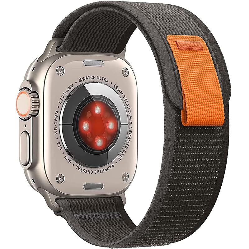 トレイルループ Apple Watch Ultra バンド 49mm アップルウォッチ バンド スポーツバンド 交換ベルト 軽量 伸縮ソフト 快適 iwatch バンド Apple Watch Ser