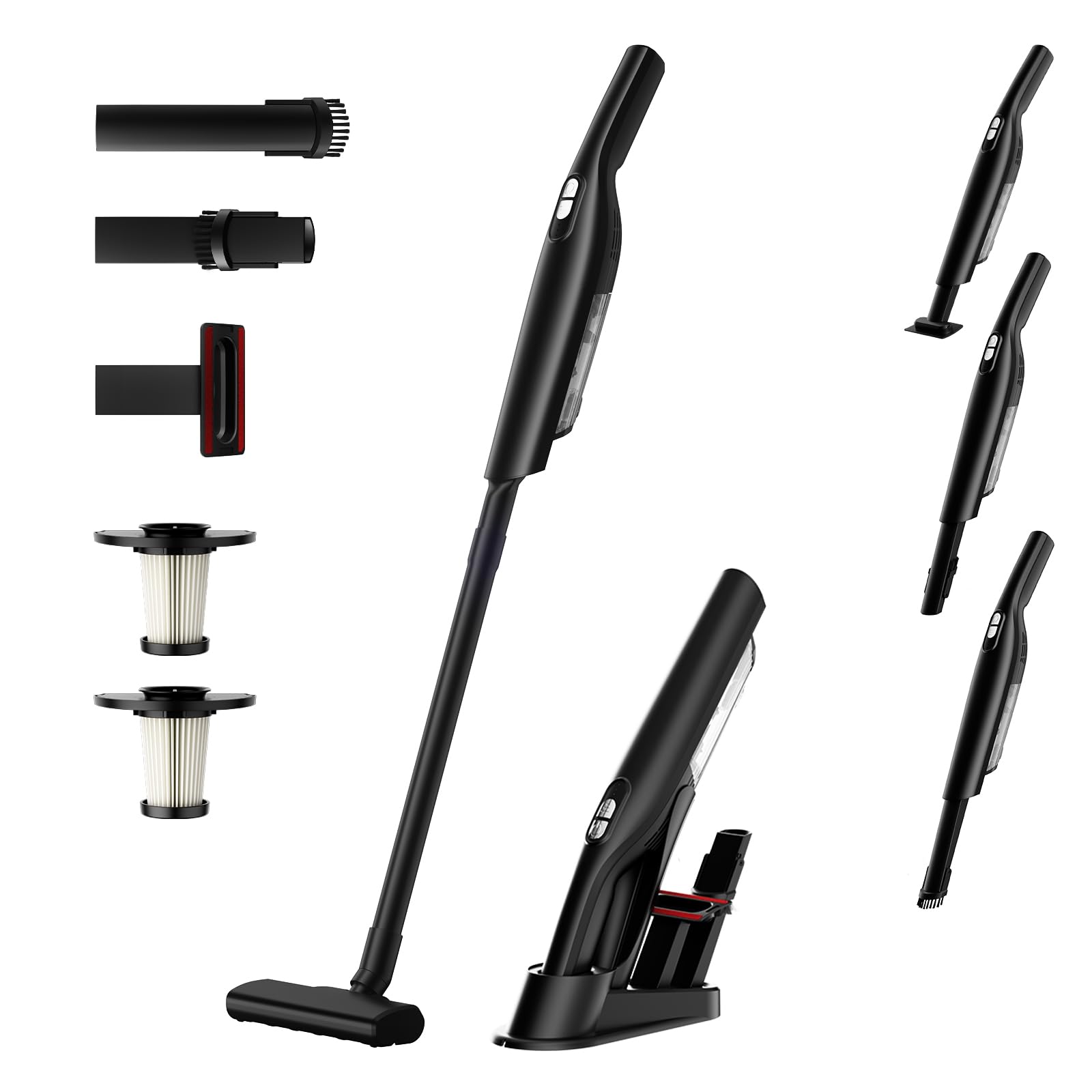 掃除機 コードレス 【2025新登場】15000pa超強力吸引 ハンディスティックク 超軽量 リーナー vacuum cleaner cordless そうじき 電気掃除機 2wayタイプ LEDライ