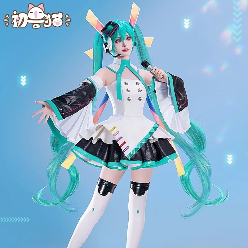 初獣猫コスメー初音cos服ミクミク初音コスプレ十周年二次元衣装