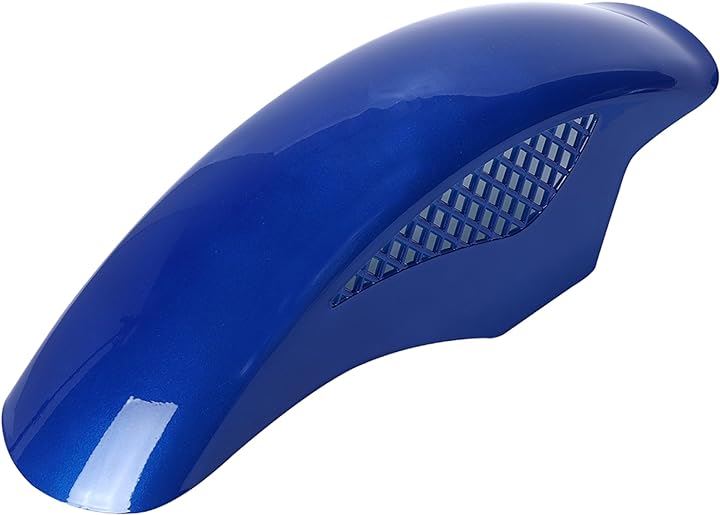 BEETタイプ フロントフェンダー メッシュフェンダー 汎用 ホンダ カワサキ CBX 250 400 400F カスタムパーツ 社外品( ブルー)