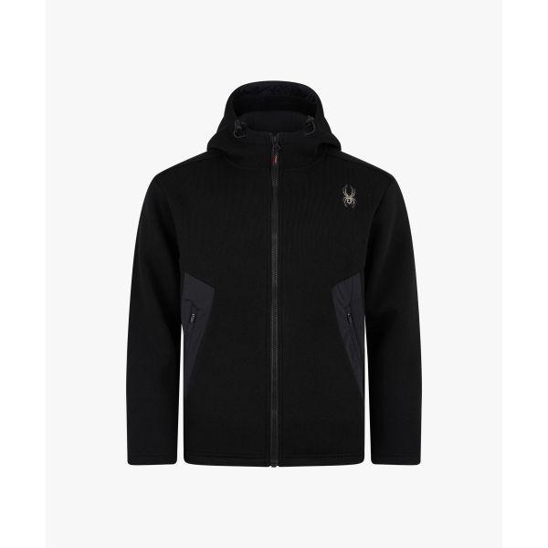 男性ボンディングフリースフードジップアップ SPKWCNFT307MBLK 3683386