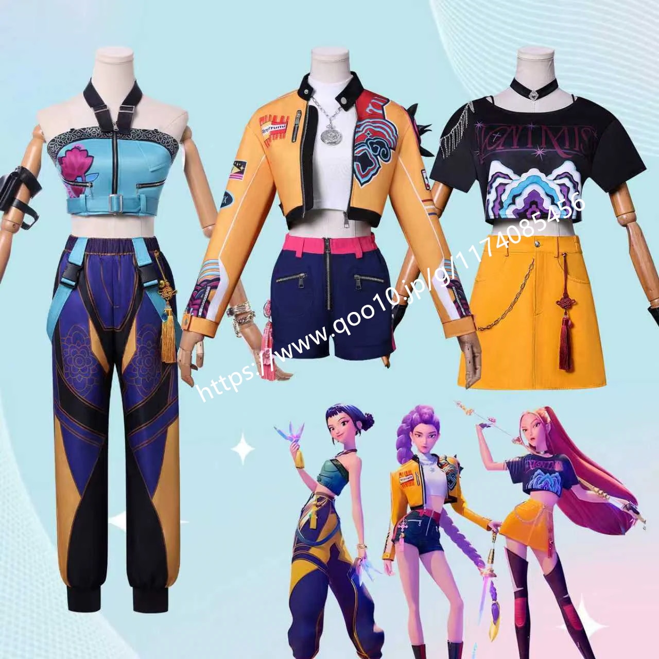 トランスクルーガールズグループ K-POP ハンターガールズグループコス衣装ルミミラゾイコプリー衣装 コスチューム