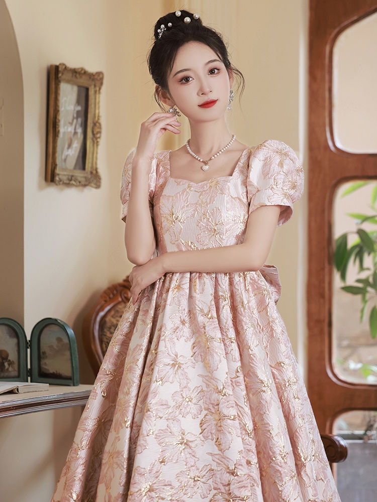 大きいサイズマタニティドレス花嫁結婚式婚約イブニングドレス宴会太mmプリンセスドレス