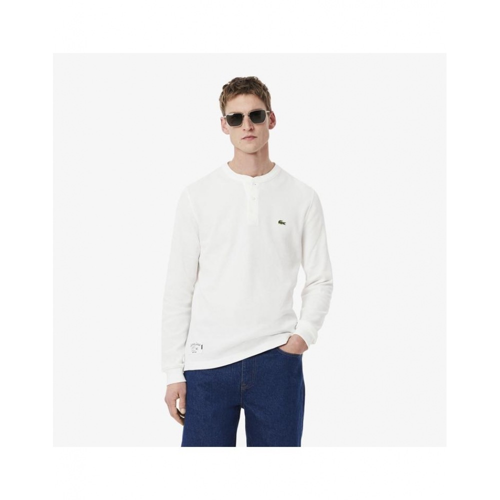 ラコステメンズワッフルヘンリーネックロングスリーブ Tシャツ TH0035-55G 70V 11,040円