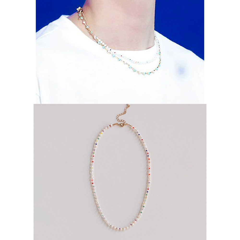 BTS JIN 着用 / スリムパール ネックレス / 防弾少年団ファッション ジュエリー