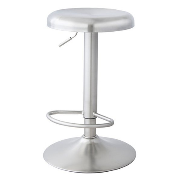 カウンタースツール シルバー 幅38.5×奥行き38.5×高さ60-82cm RKC-271SV