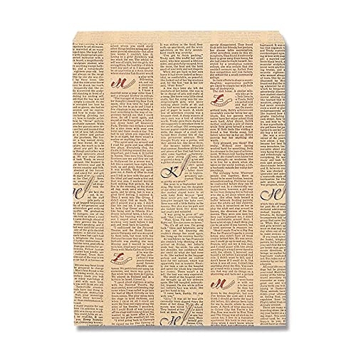 （まとめ買い）シモジマ HEIKO 紙袋 平袋 柄小袋 Rタイプ R-10 フェザーイニシャル 200枚 幅250x高330mm 006525102 [x3セット]