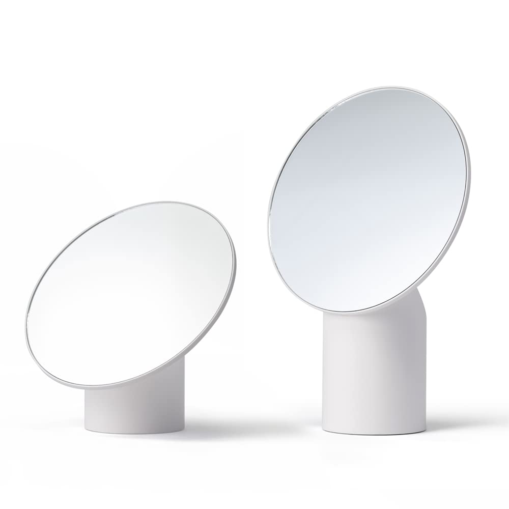 HORIUCHI MIRROR 高さ変更カンタン メイクアップミラー ホワイト 卓上ミラー クリスマス ギフト