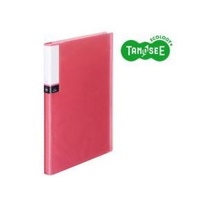 （まとめ）TANOSEE クリアブック（透明表紙） A4タテ 36ポケット ピンク 30冊
