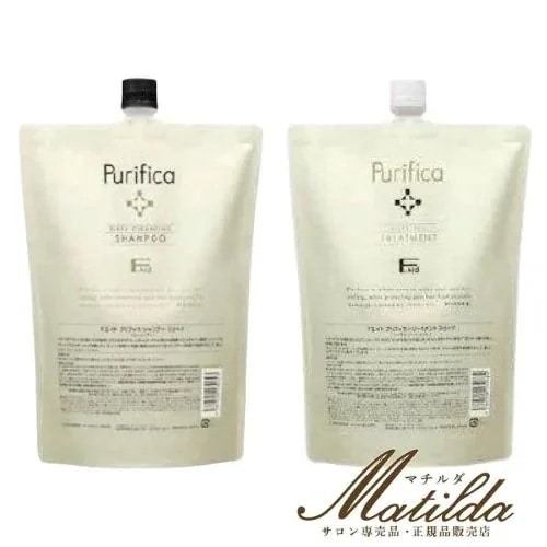 【２本セット】Fエイド プリフィカ シャンプー スリーク レフィル 800ml／トリートメント スリーク レフィル 800g 【Purifica】 6,699円