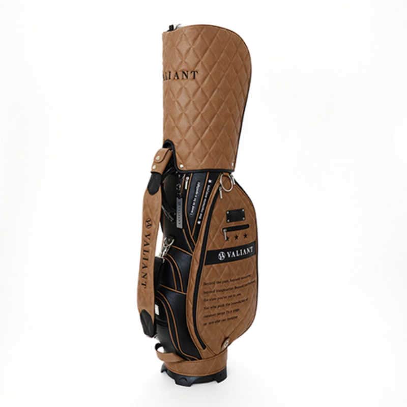 レゴリス　ゴルフ用品 キャディバッグ 9.5型 VALIANT CAMEL×BLACK　VAC-001CB