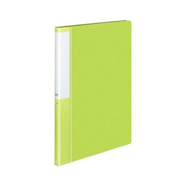 （まとめ）コクヨ クリヤーブック（POSITY）固定式 A4タテ 20ポケット 背幅15mm ライトグリーン P3ラ-L20NLG 1セット（10冊）(×5セット)