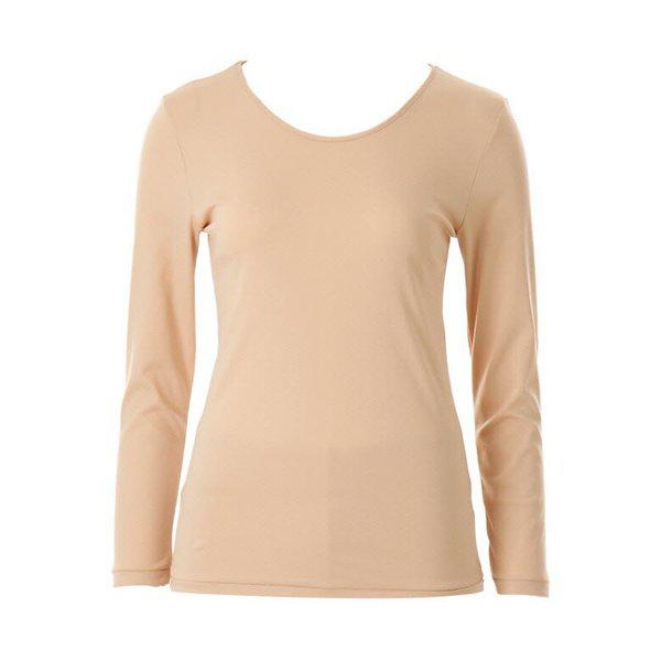 女性スーピマ綿100% 長下着トップス(VLG5064C)_s