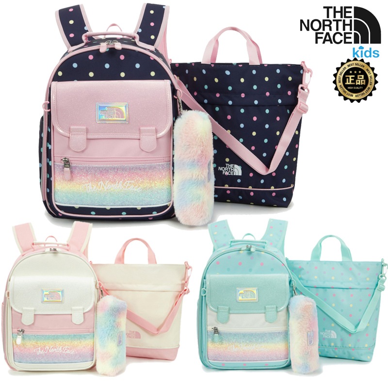 NM2DS02 GS CANDY DOT SCH PACK 25FW バックパック グラデーション レインボー パステル 3点セット 入学 新学期 通学 小学生 軽量 収納 反射 コーデ提案 パーカー