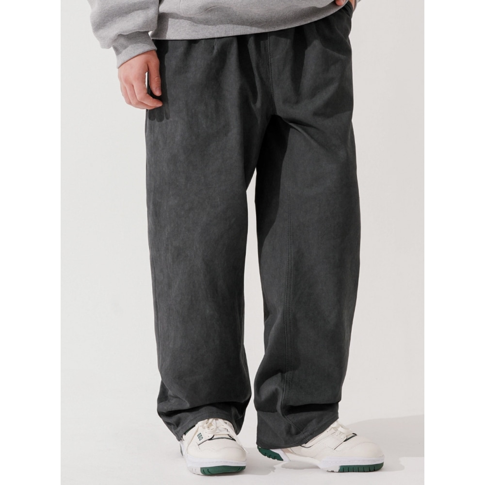 TWN キャップなしピグメントパンツダークグレー HSLP3572