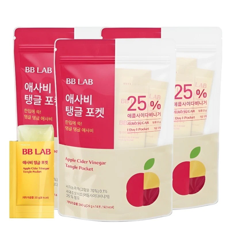 BBLABアップル サイダー ビニガースティックゼリー ゼロシュガー 14P (3袋)