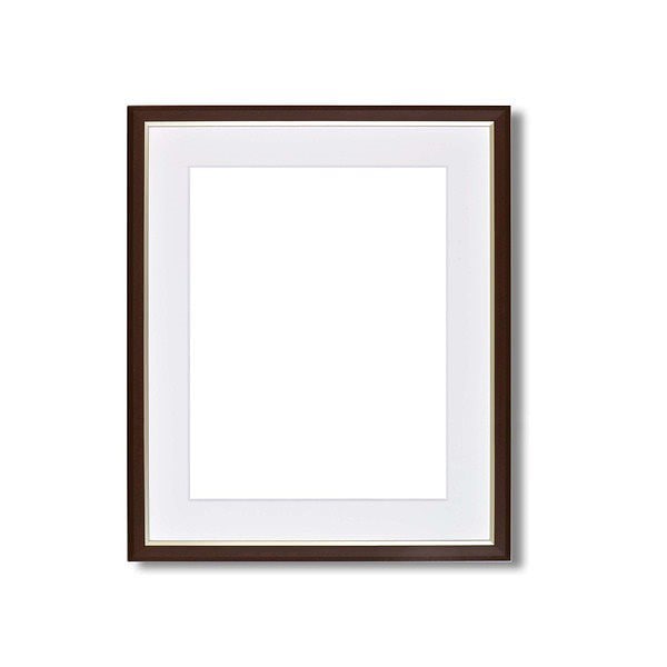 [軽量水彩額]マット付き/「UV（紫外線）カットアクリル」 水彩額F8 ブラウン 7,497円