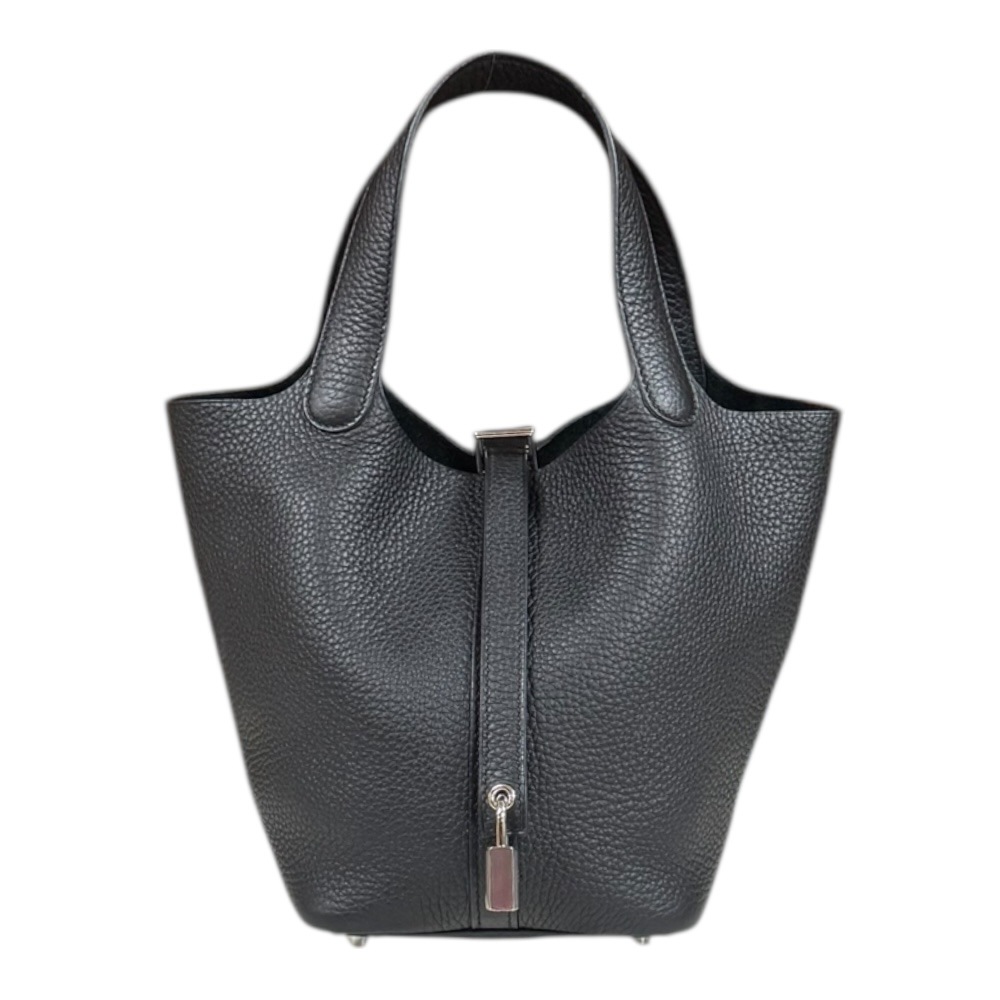 エルメス ピコタンロックPM ハンドバッグ トゴ ブラック HERMES 中古 美品