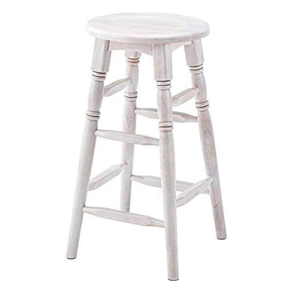 オーバルハイスツール ホワイト W33×D32×H60 GT-785WH