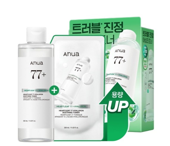 ドクダミ77 ヒアルロン酸 スージングトナー 350mL+リフィル350mL 化粧水 保湿ケア 韓国コスメ 敏感肌