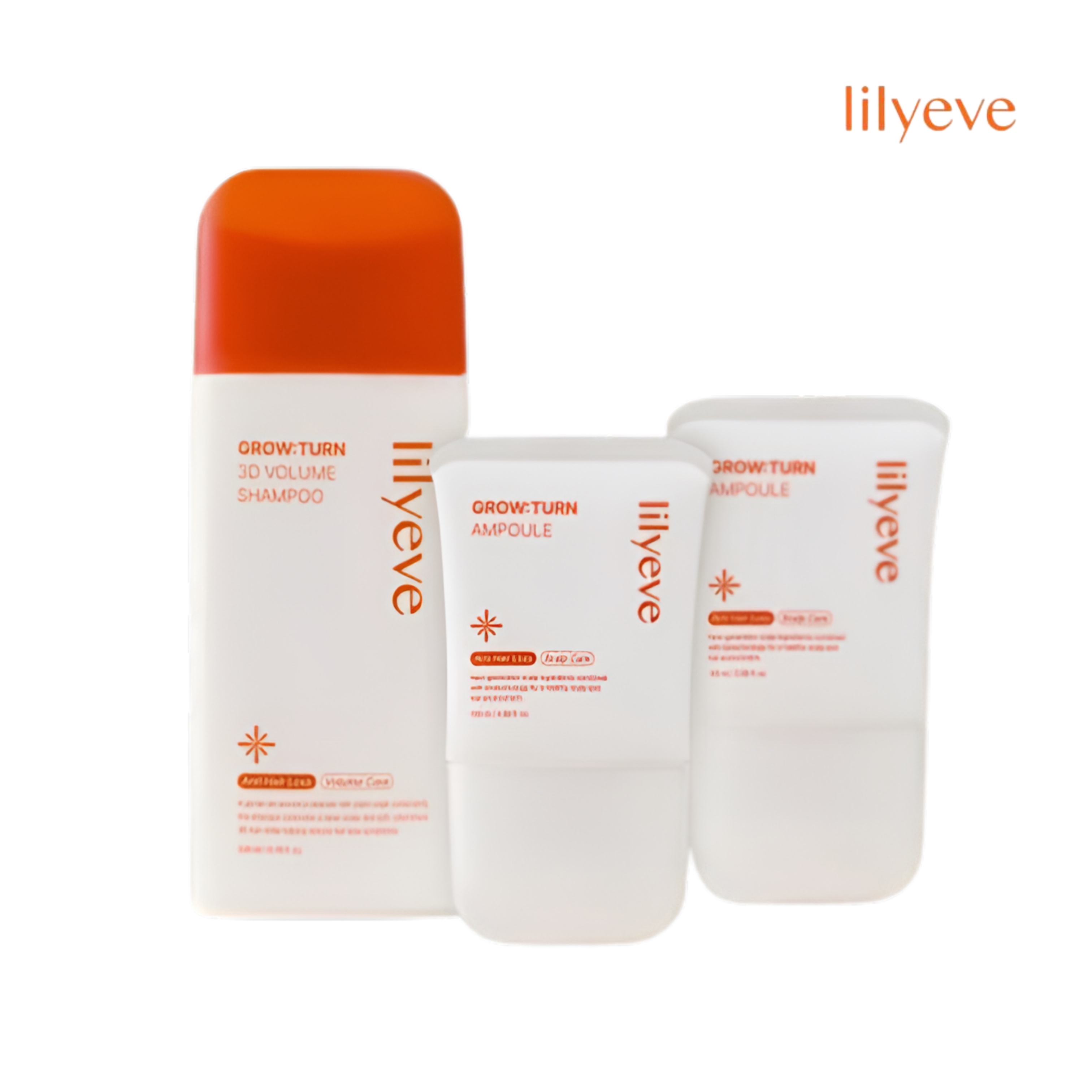 [韓国 頭皮ケア Hottem ]グロウトン3D ボリュームシャンプー1つ + アンプル2つ SET/ 女性 男性 脱毛 頭皮栄養剤 クーリング