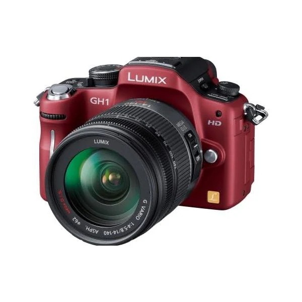【中古】パナソニック デジタル一眼カメラ LUMIX GH1 レンズキットコンフォートレッド DMC-GH1K-R 53,880円