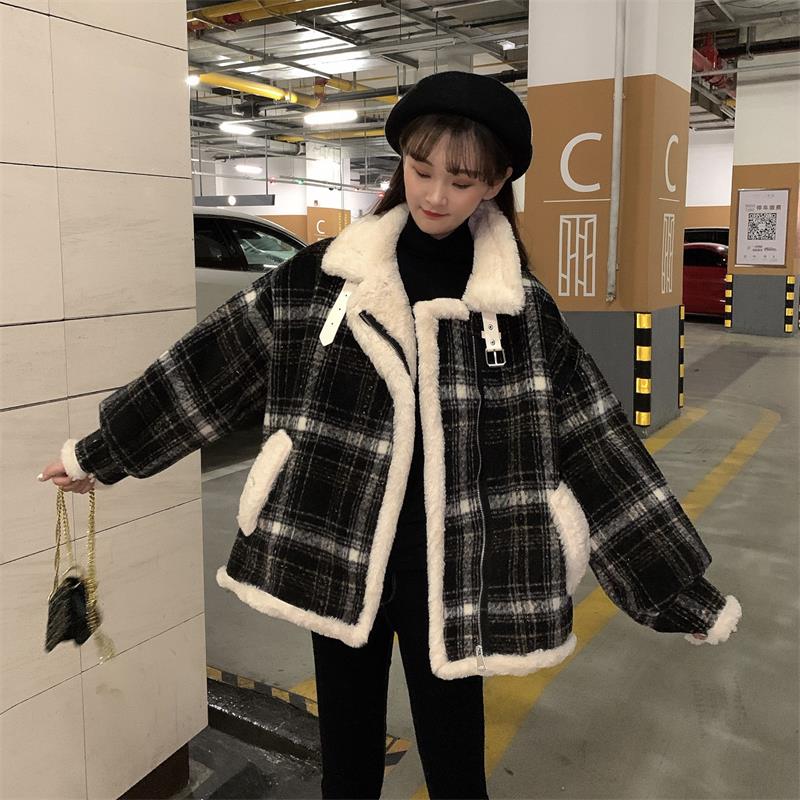 韓国デザイン秋服 レディースおしゃれ可愛い厚手の綿入れの服