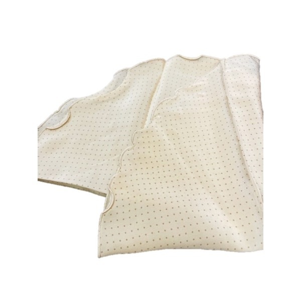 ファクトリー イタリア製 シルク100%ポケットチーフ ハンカチーフ ライトベージュxモカ