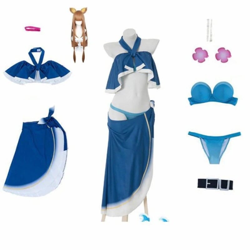 高質盾の勇者の成り上がり 風 ラフタリア コスプレ衣装 水着 コスチューム ハロウィン イベンド 変装 仮装 文化祭 変身【超歓迎された】
