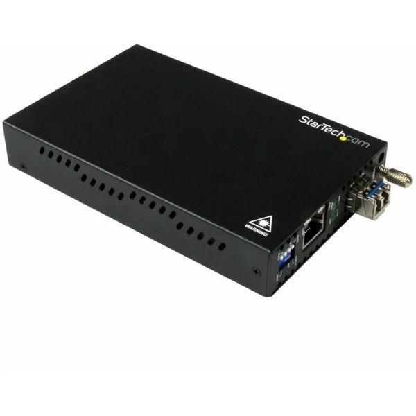 ET91000SM20 ブラック ギガビットイーサネット対応光メディアコンバータ 1000BASE-T(RJ45) - 1000BASE-LX(シングルモード LC) 20km メーカー直送