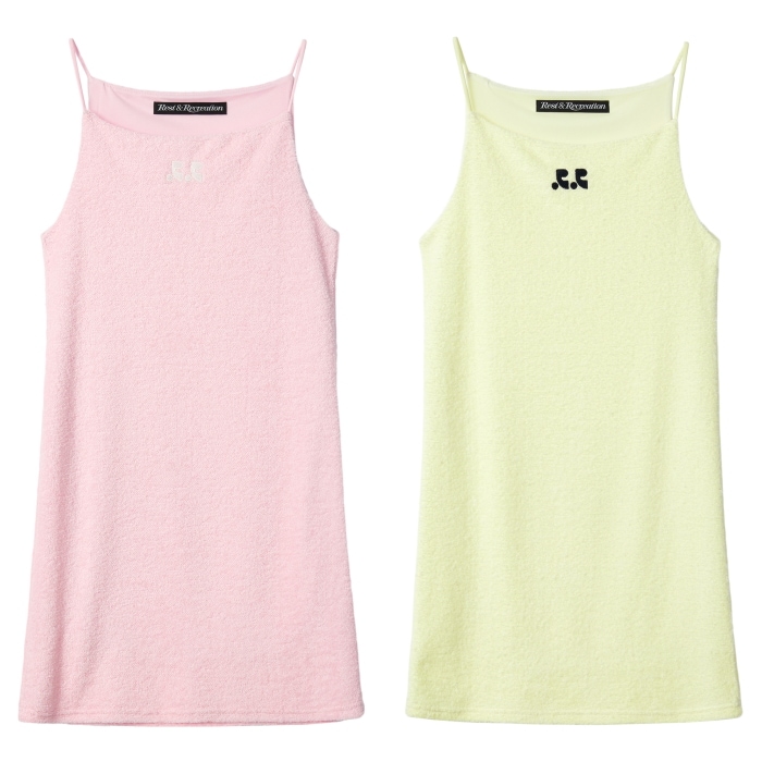 【REST & RECREATION】 RR LOGO TERRY MINI DRESS : 2COLORS